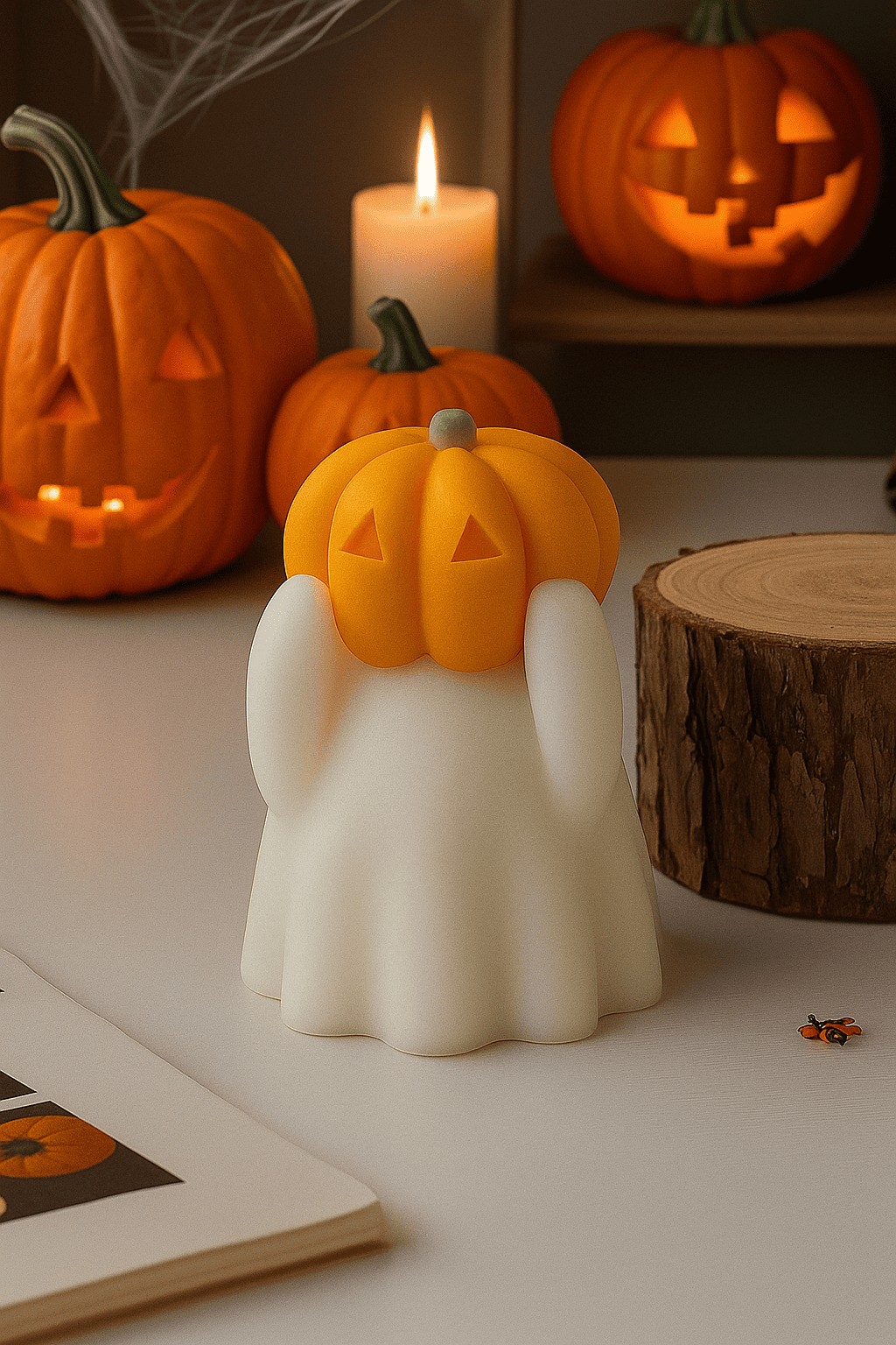Molde silicone Abóbora Fantasma