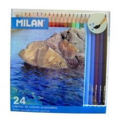 Milan Pack 24 Lápis de Cor Aguarela