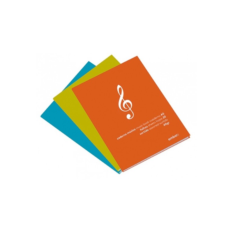 Ambrar - Caderno Música 20 folhas 60g/m2