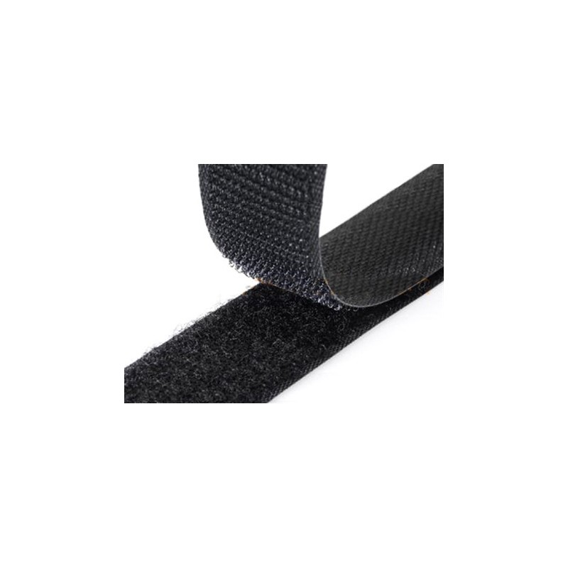 Cose - Velcro Adesivo Preto M/F (1mt x 20mm)
