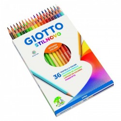 Giotto - 36 Colored Pencils, Naturale - easy to sharpen